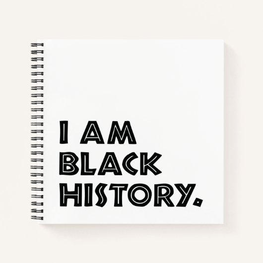 Carnet Mois de l'histoire des Noirs Conception graphique  (Devant)