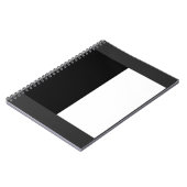 Carnet moitié blanc noir moitié noir moitié noir blanc (Côté gauche)