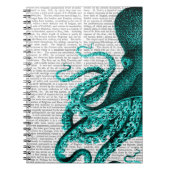 Carnet Moitié verte pieuvre (Devant)