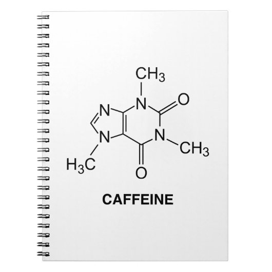 Carnet Molécule de caféine (Devant)