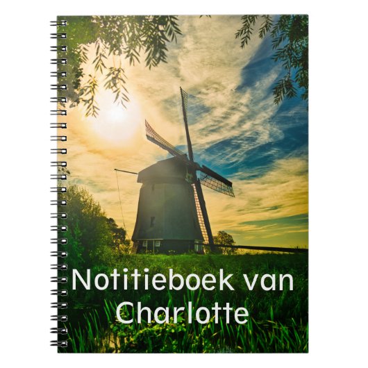 Carnet Molen gouden uur Notitieboek (Devant)