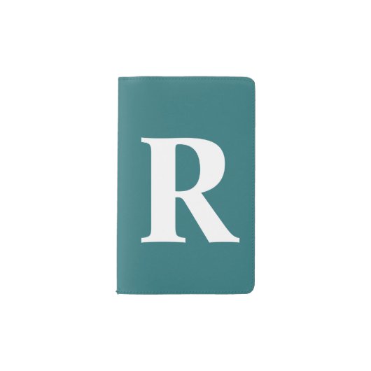 Carnet Moleskine De Poche Monogramme personnalisé Cute Peacock Bleu (Devant)