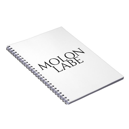 Carnet Molon Labe (Côté Droit)