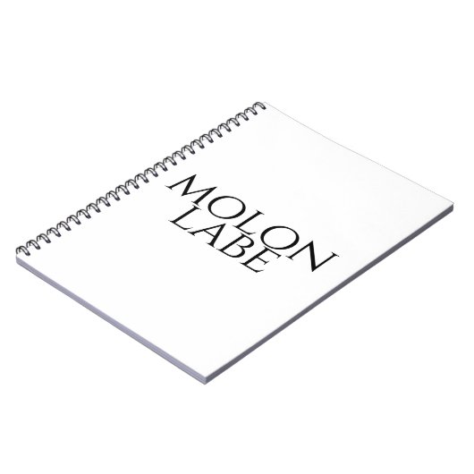 Carnet Molon Labe (Côté gauche)