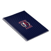 Carnet Molon Labe Spartan Warrior Style fibre de carbone (Côté Droit)