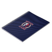 Carnet Molon Labe Spartan Warrior Style fibre de carbone (Côté gauche)