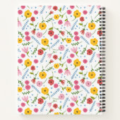 Carnet Mom’s Recipes Floral Personalized Recipe Notebook (Dos)