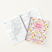 Carnet Mom’s Recipes Floral Personalized Recipe Notebook (Intérieur)