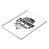 Carnet Mom Teacher Genius (Côté gauche)