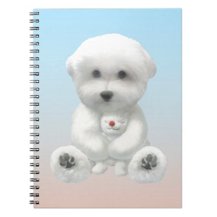 Carnet Moment Douillet : Bichon Sourire Enlaçant un Mini