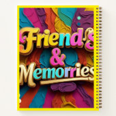 Carnet "Moments Joyeux d'amitié" (Dos)