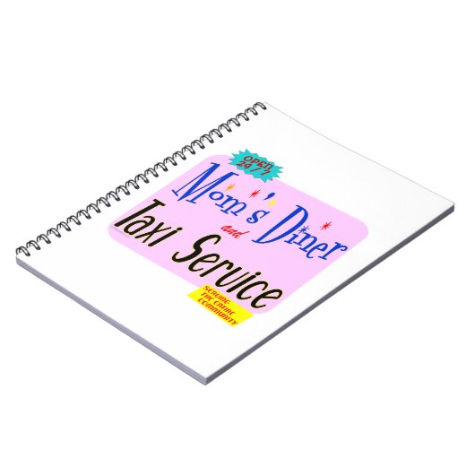 Carnet Moms Diner et service de taxi Retro Says (Côté gauche)