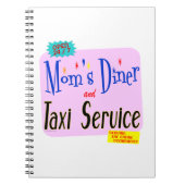 Carnet Moms Diner et service de taxi Retro Says (Devant)