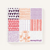 Carnet momster et motifs dessinés à la main (Devant)