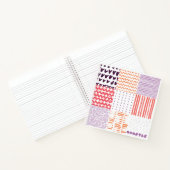 Carnet momster et motifs dessinés à la main (Intérieur)