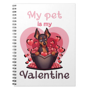 Carnet Mon animal de compagnie est ma Saint Valentin, no