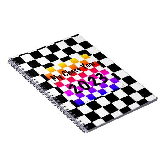 Carnet Mon année d'échecs 2023,  (Côté Droit)