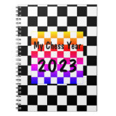 Carnet Mon année d'échecs 2023, (Devant)