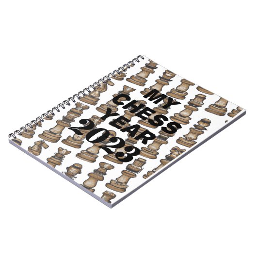 Carnet Mon année d'échecs 2023,  (Côté gauche)