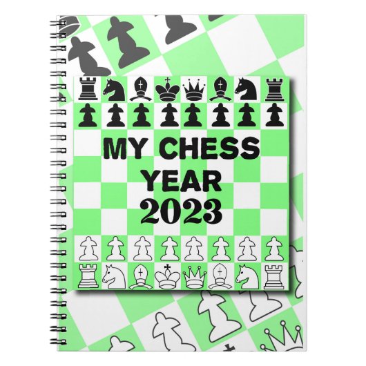 Carnet Mon année d'échecs 2026, (Devant)