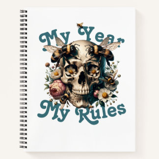 Carnet Mon année Mes règles Femme Power Xmas Personnalisé