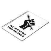 Carnet Mon arme pour le changement (Côté gauche)