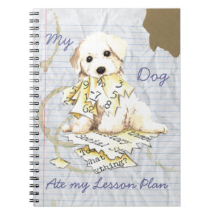 Carnet Mon Bichon Frise A Mangé Mon Plan De Leçon