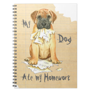 Carnet Mon Bullmastiff A Mangé Ma Maison