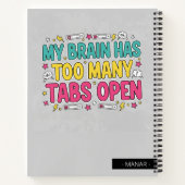 Carnet Mon Cerveau A Trop D'Onglets Ouverts (Dos)