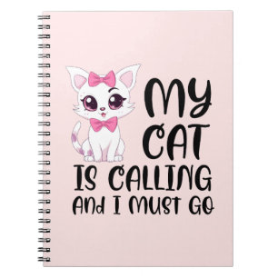 Carnet Mon chat appelle et je dois y aller