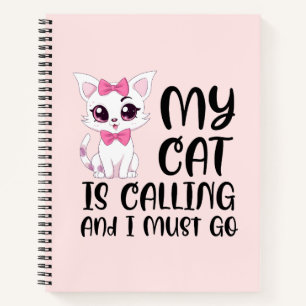 Carnet Mon chat appelle et je dois y aller