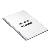 Carnet Mon chat est mon monde (Côté Droit)