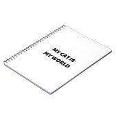 Carnet Mon chat est mon monde (Côté gauche)