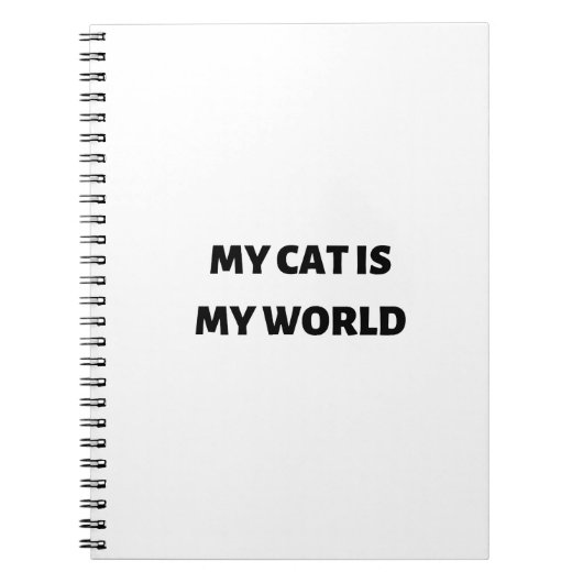 Carnet Mon chat est mon monde (Devant)