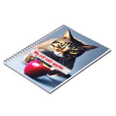 Carnet mon chat mange des pommes (Côté gauche)