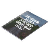 Carnet Mon chemin est citation différente (Côté gauche)