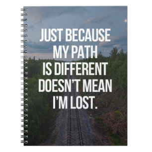 Carnet Mon chemin est citation différente