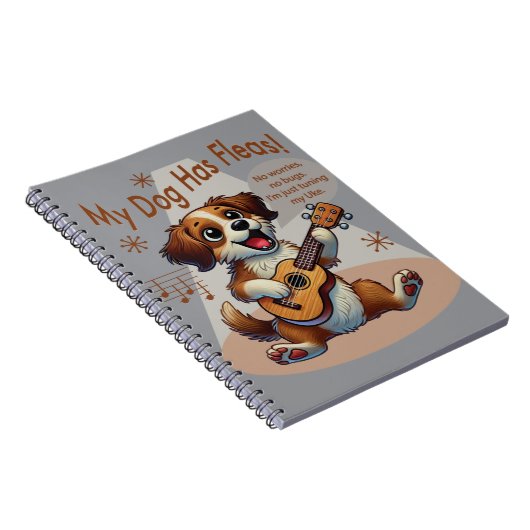 Carnet Mon Chien A Fleas Ukulele Tuning Chanson (Côté Droit)