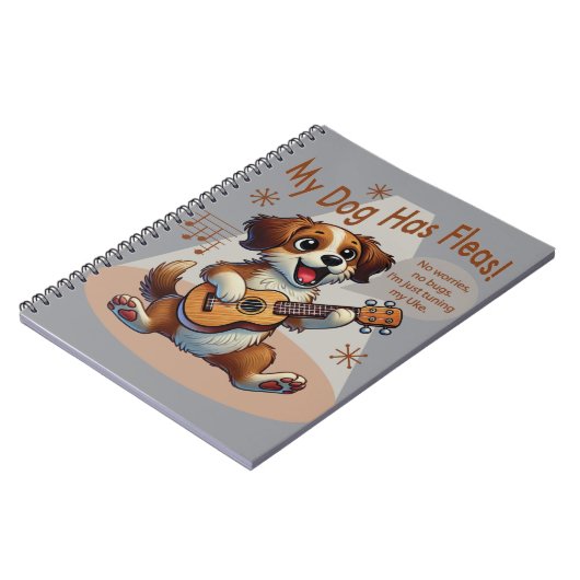 Carnet Mon Chien A Fleas Ukulele Tuning Chanson (Côté gauche)