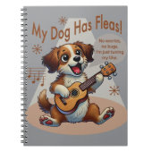 Carnet Mon Chien A Fleas Ukulele Tuning Chanson (Devant)