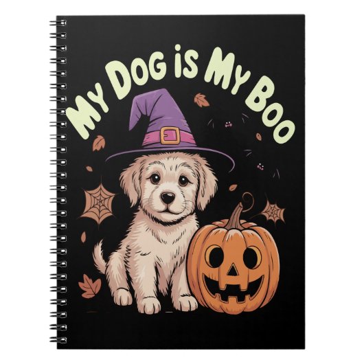 Carnet Mon chien est My Boo Halloween (Devant)