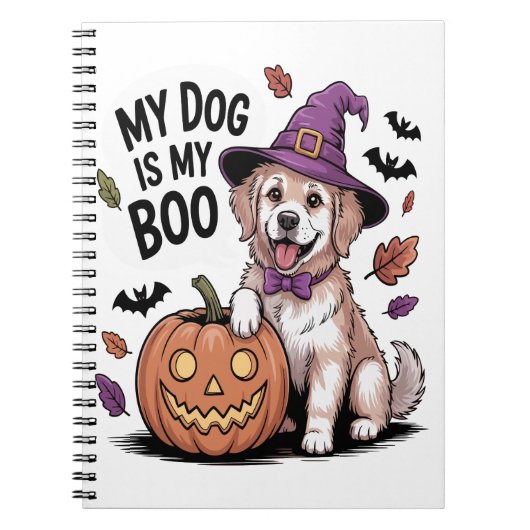 Carnet Mon chien est My Boo Halloween (Devant)