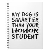 Carnet Mon chien est plus intelligent que votre élève d'h (Devant)