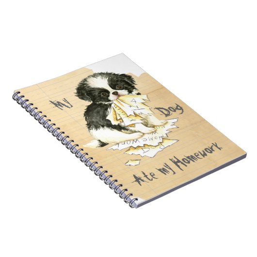 Carnet Mon Chin Japonais A Mangé Mes Devoirs (Côté Droit)