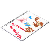 Carnet Mon cirque. Mes singes. (Côté gauche)