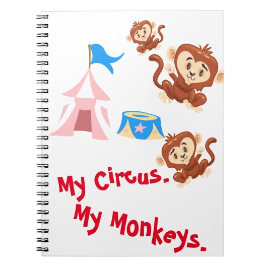 Carnet Mon cirque. Mes singes. (Devant)