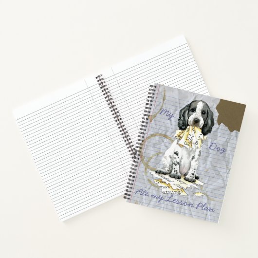 Carnet Mon Cocker Anglais A Mangé Mon Plan de leçon Carne (Intérieur)