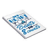 Carnet Mon coeur bat en 8 compteurs Patinage artistique (Côté Droit)