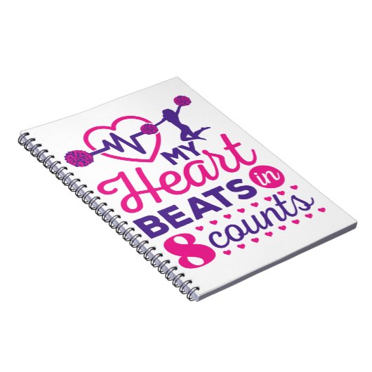 Carnet Mon coeur bat en 8 comtes Cheerled Cheer (Côté Droit)