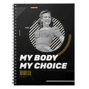 Carnet Mon corps Mon choix Retro Droits des femmes Illust